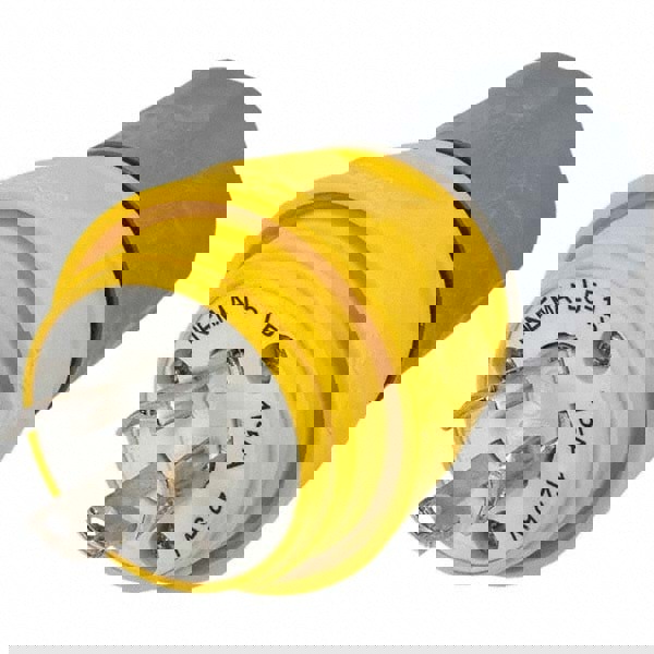 Locking Inlet: Plug, Industrial, L5-15P, 125V, Yellow